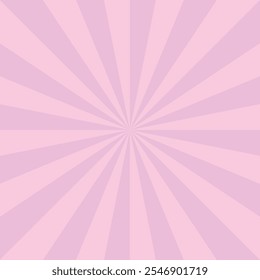 Background illustration with pink sunburst