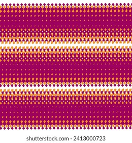 Background illustration with purple-orange seamless pattern