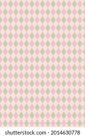 Background illustration of a rhombic pattern. Argyle check style.