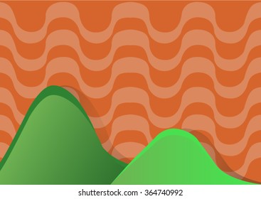 An background illustration of Rio de Janeiro in orange.