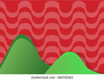 An background illustration of Rio de Janeiro in red.