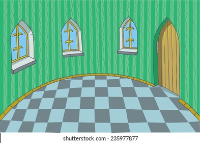 Background Illustration of Room in a fabulous Palace.