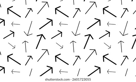 Background Illustration for Seamless Pattern of Arrows.