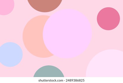 background illustration of several colorful circles