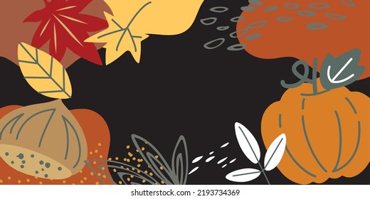 Background illustration of a simple and fashionable autumn image