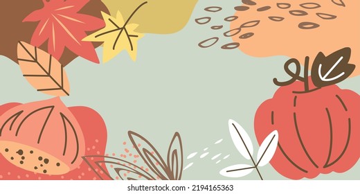 Background illustration of a simple and fashionable autumn image