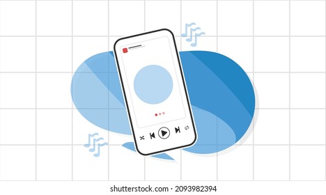 Background Illustration Smartphone Flat Design Clean