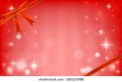 Ilustración de fondo con copos de nieve brillantes