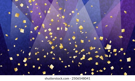 Background illustration of a spotlighted award ceremony_confetti_16:9