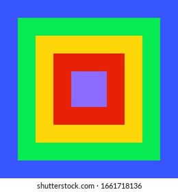 ilustración de fondo Colorido abstracto cuadrado