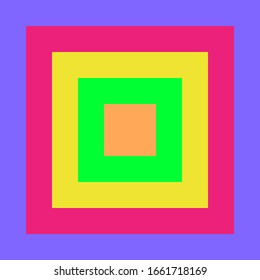 ilustración de fondo Colorido abstracto cuadrado
