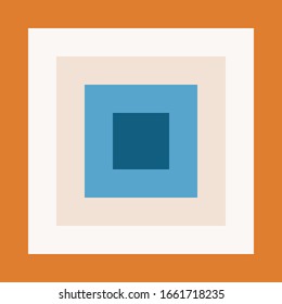 ilustración de fondo Colorido abstracto cuadrado