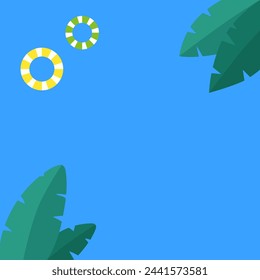 The background illustration of summer