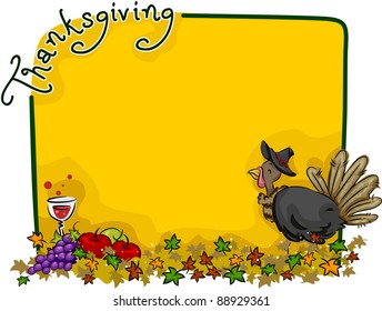 Background Illustration with a Thanksgiving Theme