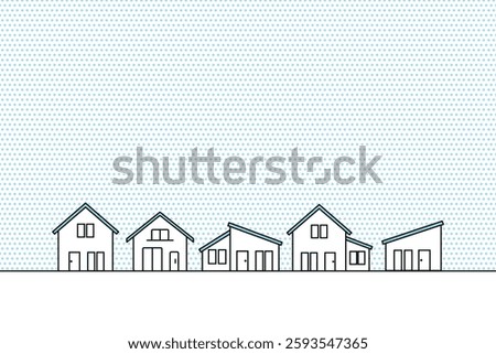Background illustration that can be used as material for housing exhibitions and home building consultation meetings