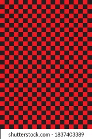 Hintergrundgrafik traditionelles japanisches Muster, rotes und schwarzes Schachmuster'ichimatsu'