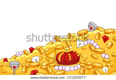 Background Illustration of Treasure-trove