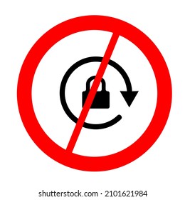 background illustration vector prohibition sign
