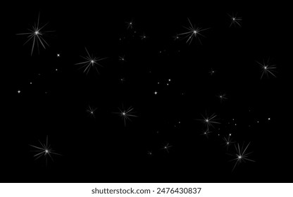 background illustration, a view of the night sky filled with many stars