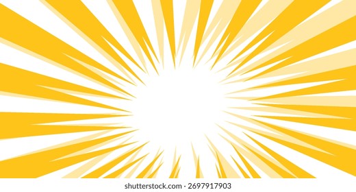 Background illustration of a yellow image that spreads radially