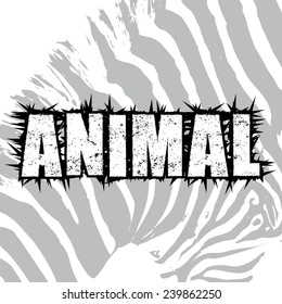 Background Illustration of Zebra Animal Print