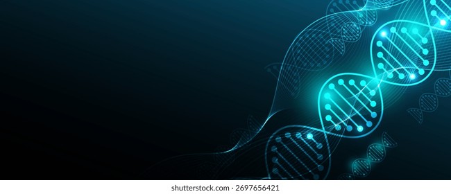Hintergrundbild zur DNA-Forschung, Wissenschaftstechnologie