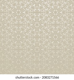 Background image with abstract decorative ornament on gray background for your design projects, wallpaper textures with flat design. 