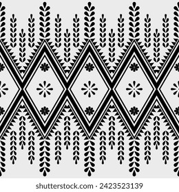 Background image of ancient tribal lines used to decorate fabrics and utensils. Tiles with various patterns and modern photo printing.
