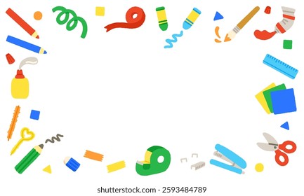 Background image of art and craft icons
