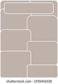 background image of beige rounded rectangles for wall decoration