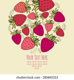 background with the image of berries