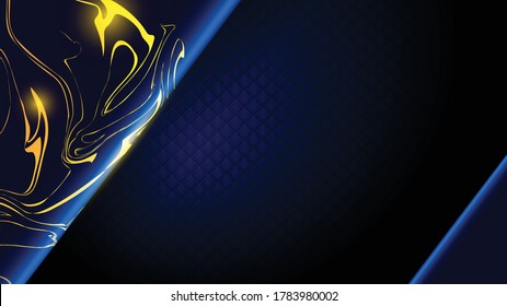 The background image of the black diamond is arranged in a dark blue pattern, trimmed with golden lines, adding luxury.