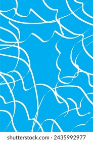 Background image in blue tones. Gradient mosaic pattern is used in graphic work.