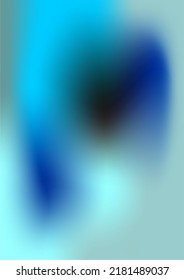 The background image is blue, using a gradient color for graphics.