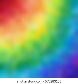 Background image blur the rainbow square background with colors from red to blue