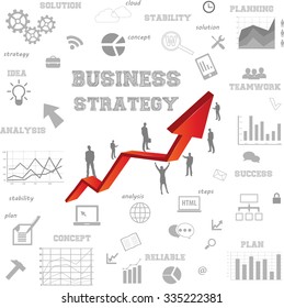 Background image with business plan concept.Business success concept