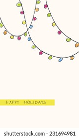 background with the image of the Christmas lights