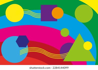 background image colored geometric shapes