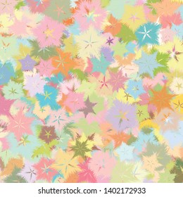 Background image consisting of star pattern using a straight line of various colors. Design for scarves. Vector illustration.