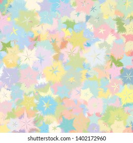 Background image consisting of star pattern using a straight line of various colors. Design for scarves. Vector illustration.