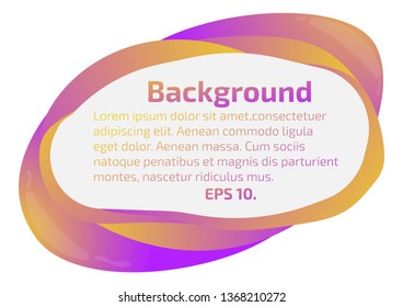 The background image consists of a flat design vector that is blank in the middle to enter text.