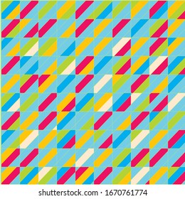 
The background image consists of various colors, making it colorful, alternately placed within a square frame.