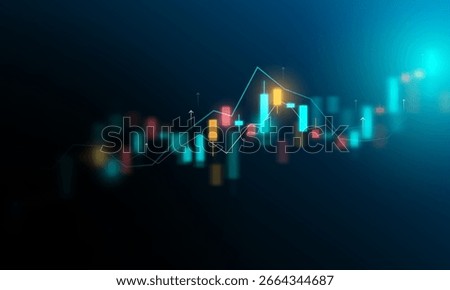 Background image, data analysis, economics, finance and marketing, investment graphs, stock trading