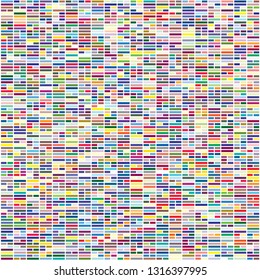 Background image designed with Chinese traditional 64 trigrams in various colors. Background for fabric, textile, cloth, clothing, shirts, wrapping design. Vector illustration.