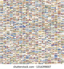 Background image designed with Chinese traditional 64 trigrams in various colors. Background for fabric, textile, cloth, clothing, shirts, wrapping design. Vector illustration.