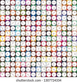 Background image designed with a clock representing an arbitrary time and various colored squares.
House interior, wrapping design. Vector illustration.