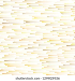 Background image of dots that change color and move horizontally. Fashion design and house interior design. Selectable by horizontal line. Vector illustration.