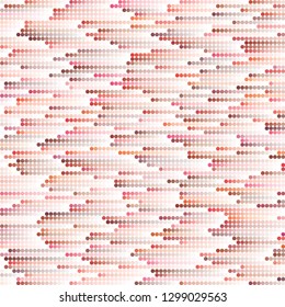 Background image of dots that change color and move horizontally. Fashion design and house interior design. Selectable by horizontal line. Vector illustration.