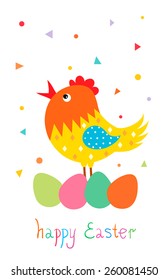 background with the image of Easter chicken 