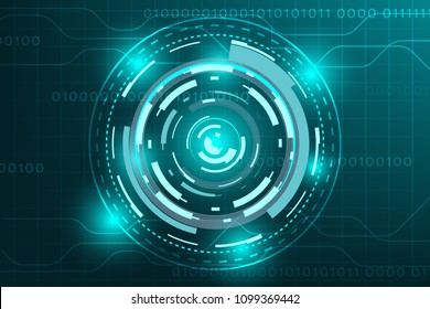 Background image Electronic circuitry that represents the modern technology.